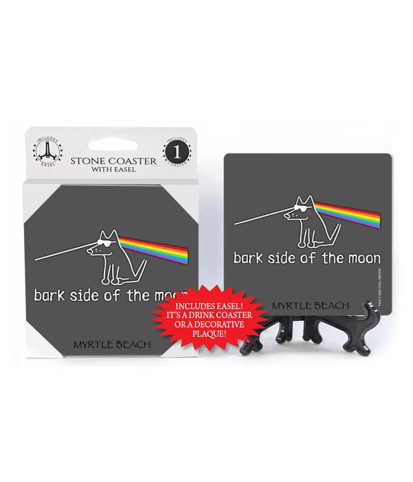 Bark side of the moon-1 pack stone coaster