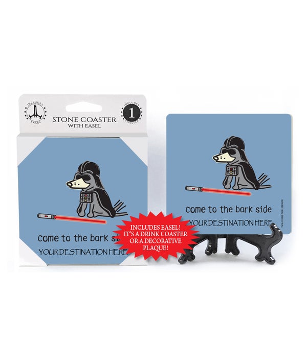 Come to the Bark side-1 pack stone coaster