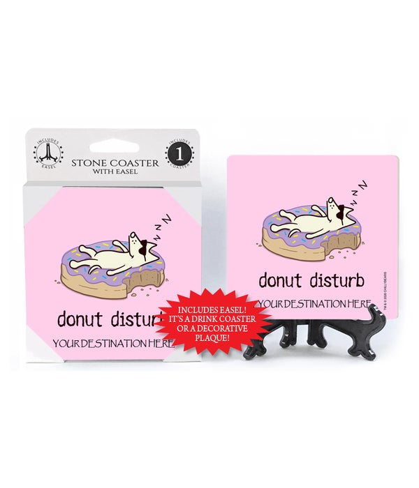 Donut Disturb-1 pack stone coaster