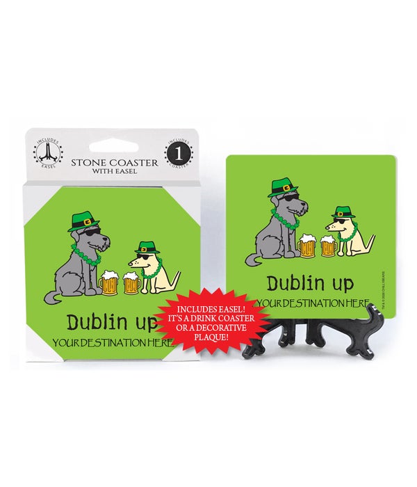 Dublin Up-1 pack stone coaster