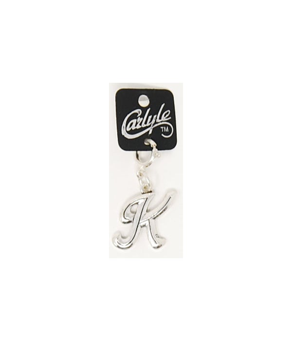 "K" Carlyle Letter Charm