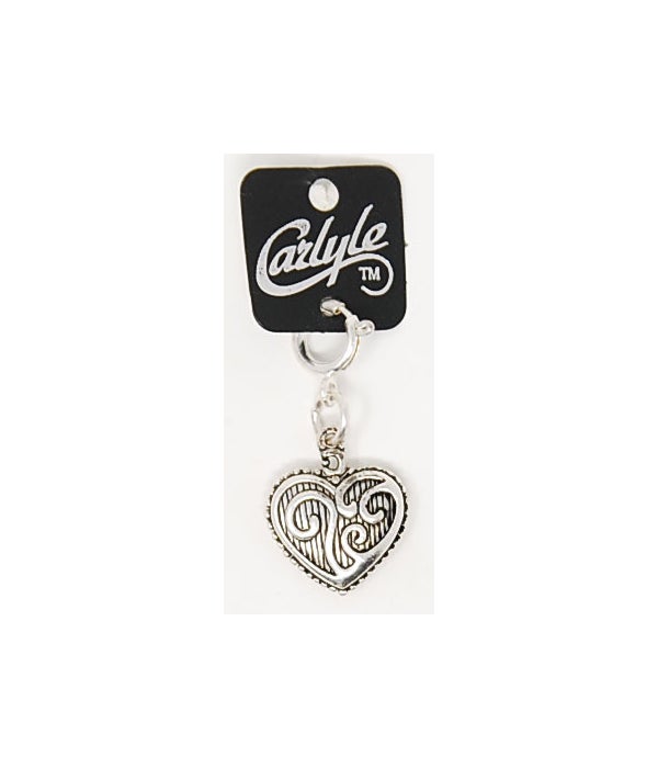 Heart Design Carlyle Charm