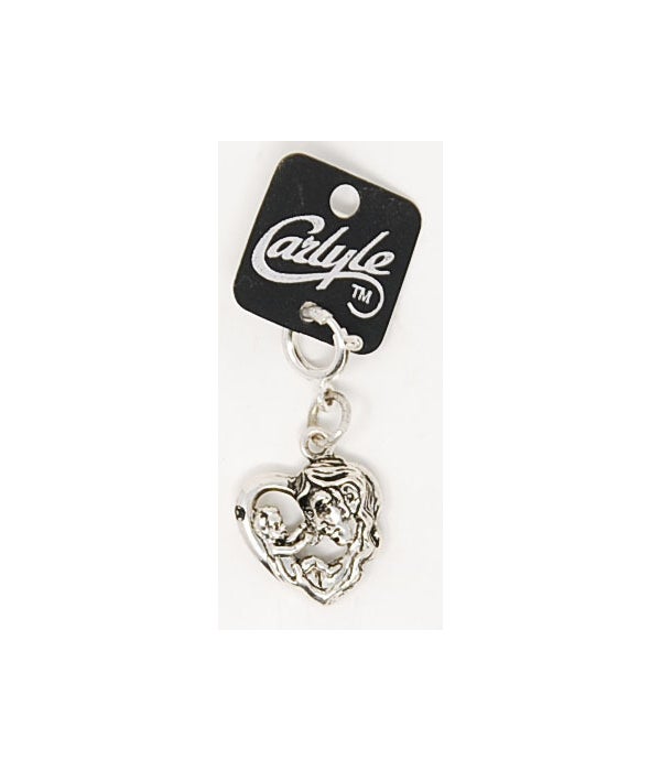 Heart w/Mother & Baby Carlyle Charm
