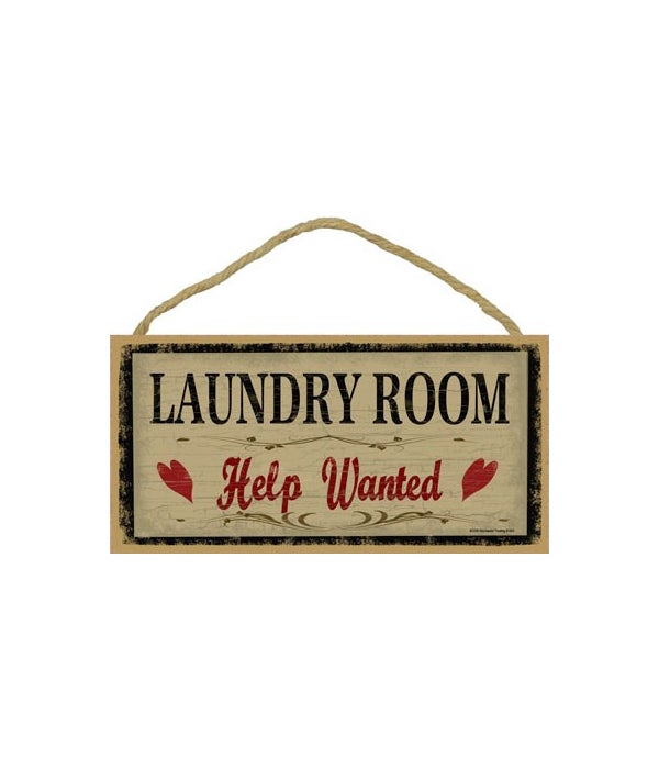 Laundry room-5x10 Wooden Sign