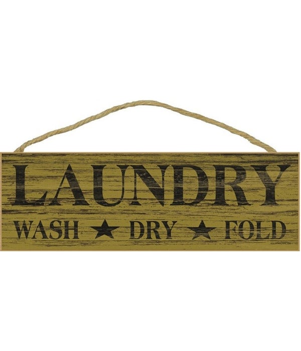 Laundry wash dry fold with tars - mustar