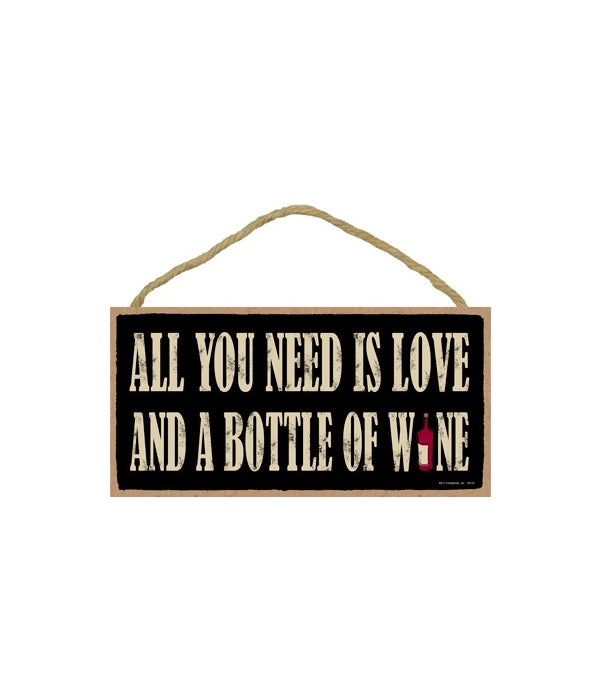 All you need is loveÃ¢â‚¬Â¦ And a bottle of Wi