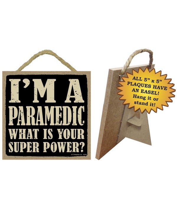Paramedic 5x5 Plaque