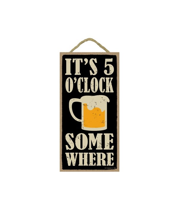 It's 5 o'clock somewhere (beer mug image