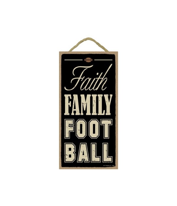 Faith Family Football 5x10