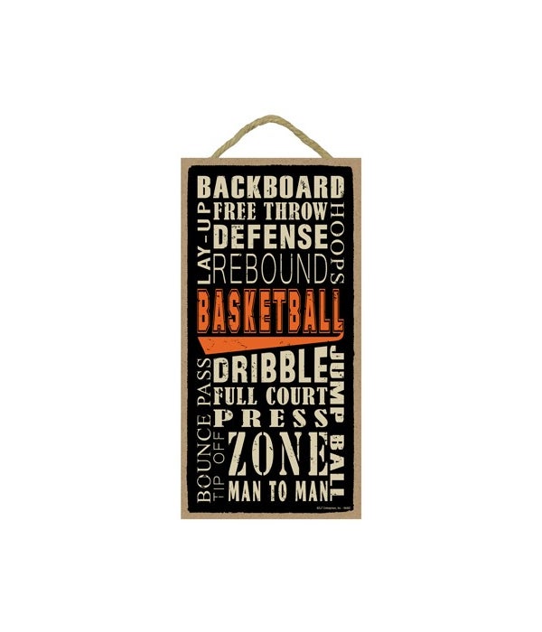 Basketball (word art) 5x10