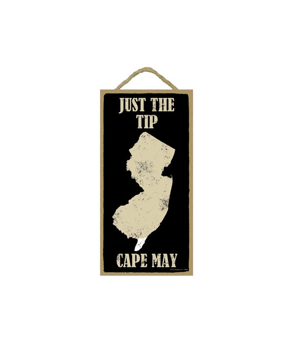 Just the tip - Cape May - outline of New
