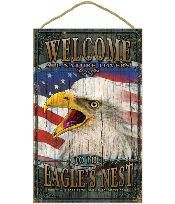 Eagle welcome 10x16 sign