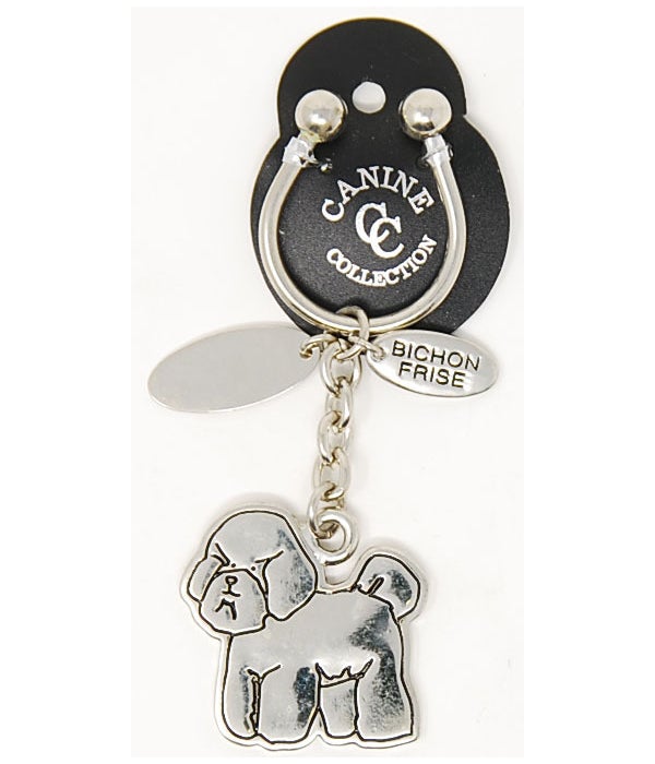 Bichon Frise Canine Collection Key Ring
