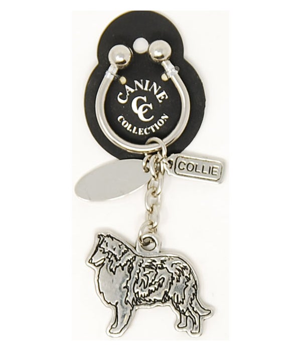 Collie Canine Collection Key Ring
