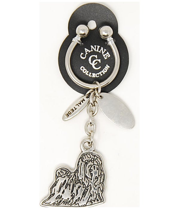 Maltese Canine Collection Key Ring
