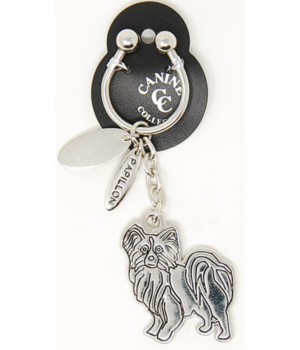 Papillon Canine Collection Key Ring