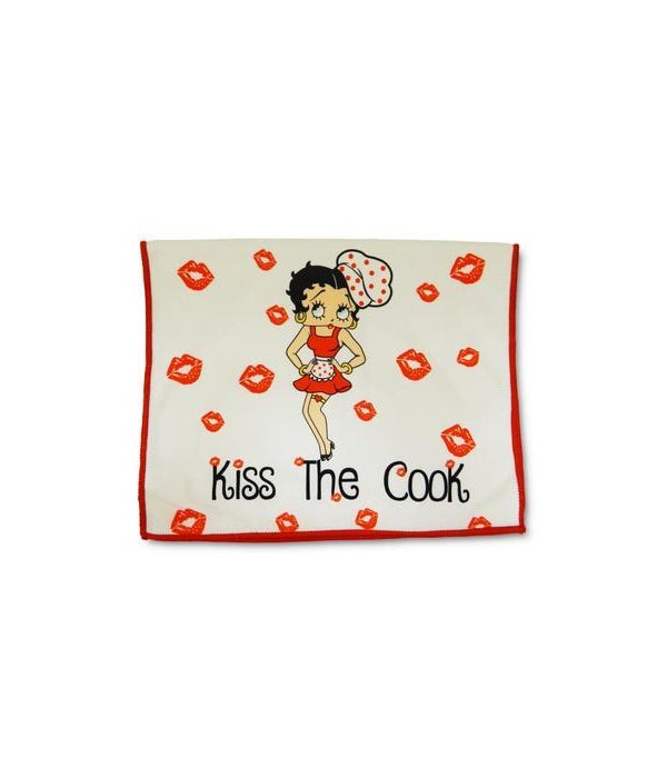 BETTY BOOP - KITCHEN TOWEL - KISS THE COOK