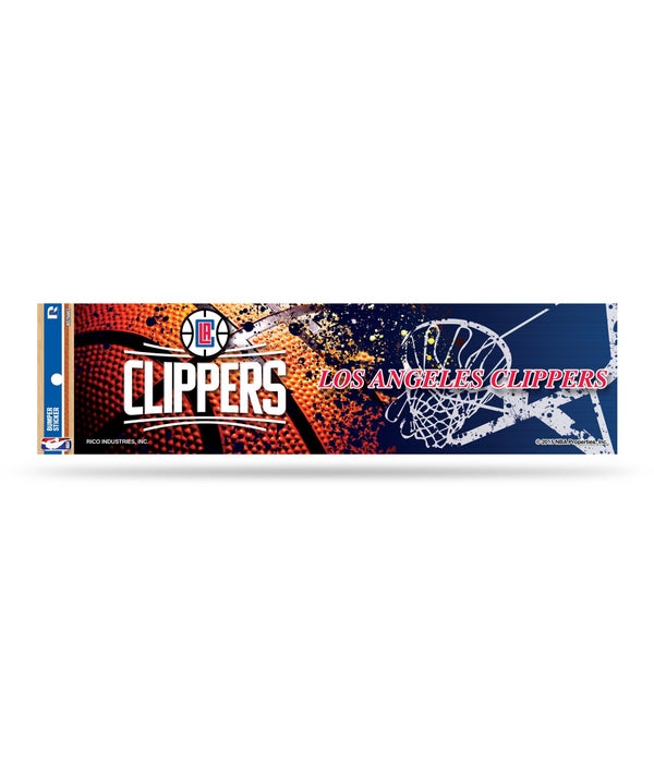 LOS ANGELES CLIPPERS BUMPER DECAL