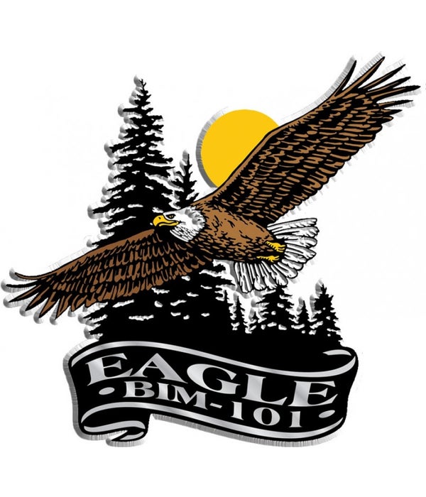 Banner eagle imprint magnet