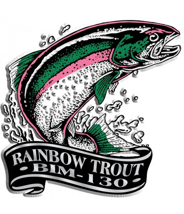 Banner trout imprint magnet