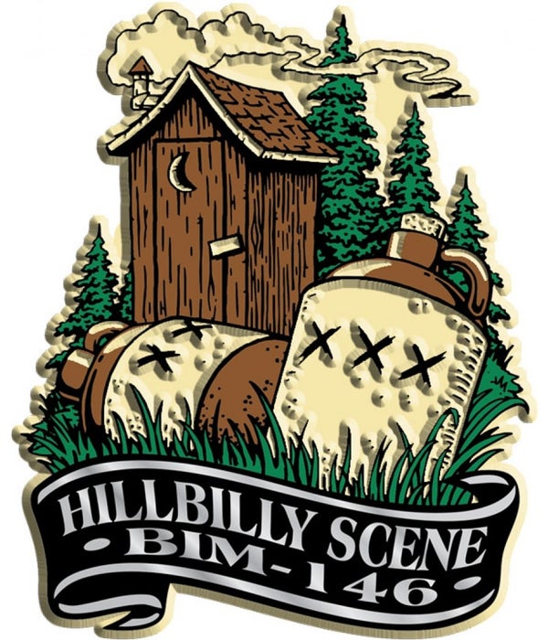Banner hillbilly imprint magnet