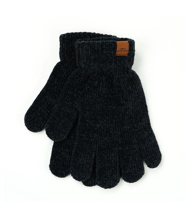 Britt's Knits Beyond Soft Chenille Gloves Black 6Pack