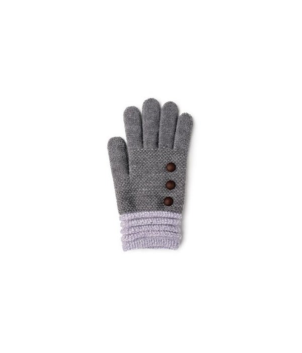 Gray Britt's Knits Stretch Knit Gloves 3.0 -6PK