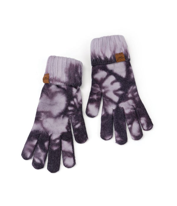 Britt's Knits Mantra Gloves - Purple