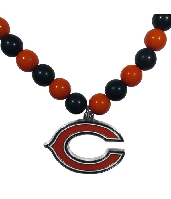 CHICAGO BEARS BEADED NECKLACE