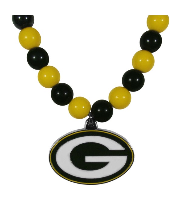 GREEN BAY PACKERS BEADED NECKLACE