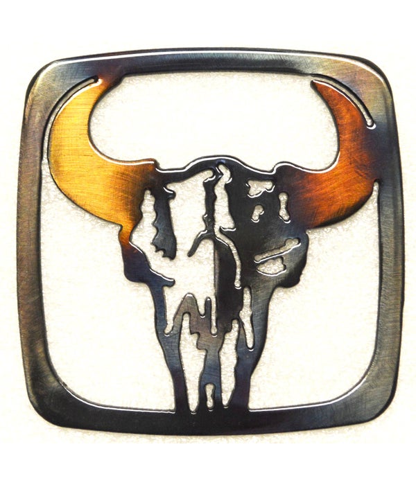 Cow Skull Coaster