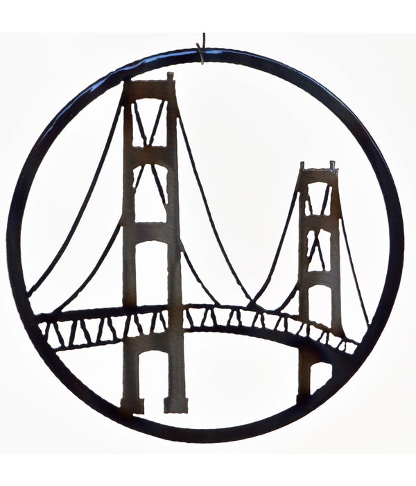 MACKINAC BRIDGE-9-IN Round Art