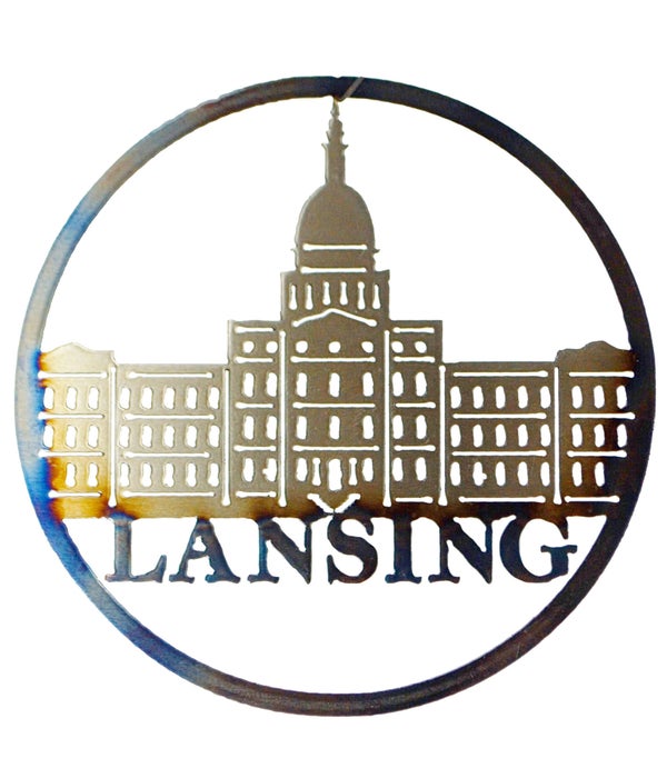 Lansing Capital-9-IN Round Art