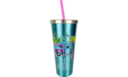 Stainless Steel Cups with Straw 24OZ