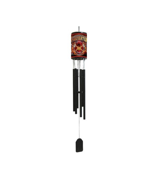Firefighter w/ Dog Wind Chime #1