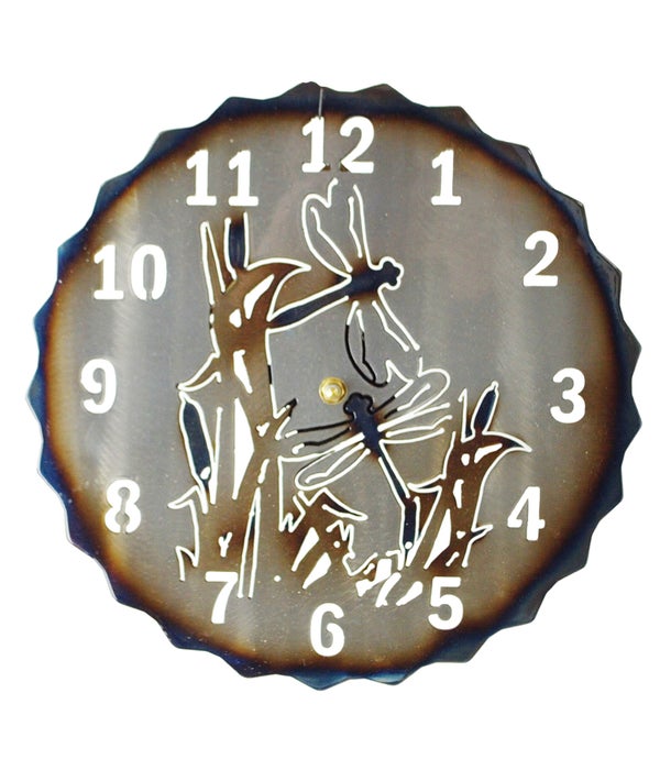 Dragon Fly  12.5" Clock