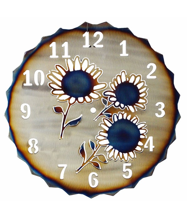 Sunflowers Clock