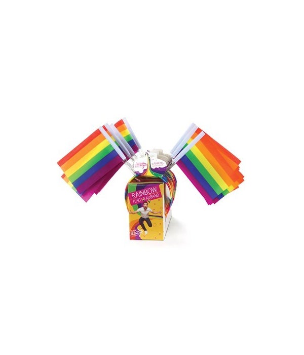 Rainbow Flag Bobble Headband 24PC
