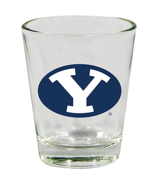 BRIGHAM YOUNG COUGARS CLEAR SHOT GLASS