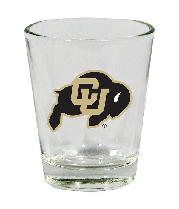 COLORADO STATE RAMS CLEAR SHOT GLASS