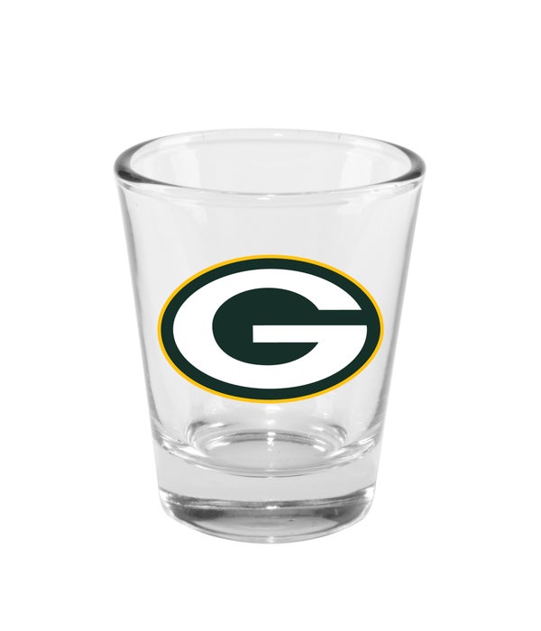 CLEAR SHOT GLASS - GREEN BAY PACKERS