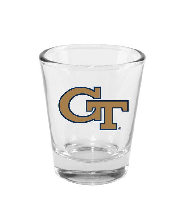 GEORGIA TECH YELLOW JACKETS CLEAR SHOT GLASS