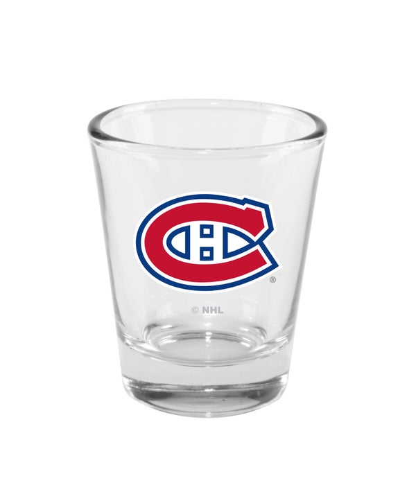 MONTREAL CANADIENS CLEAR SHOT GLASS