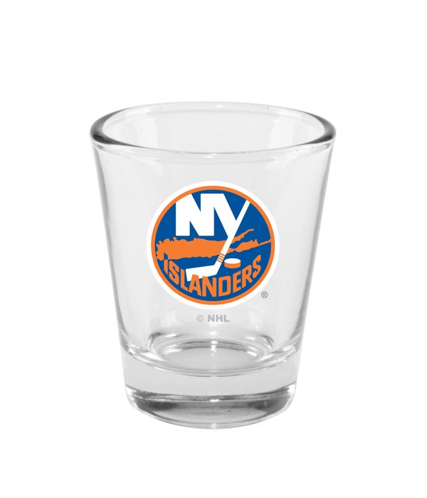 NEW YORK ISLANDERS CLEAR SHOT GLASS
