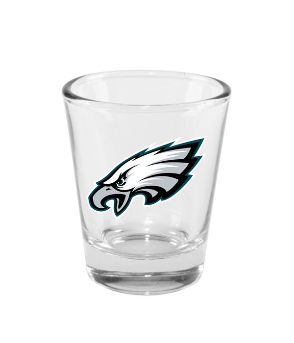 CLEAR SHOT GLASS - PHIL EAGLES