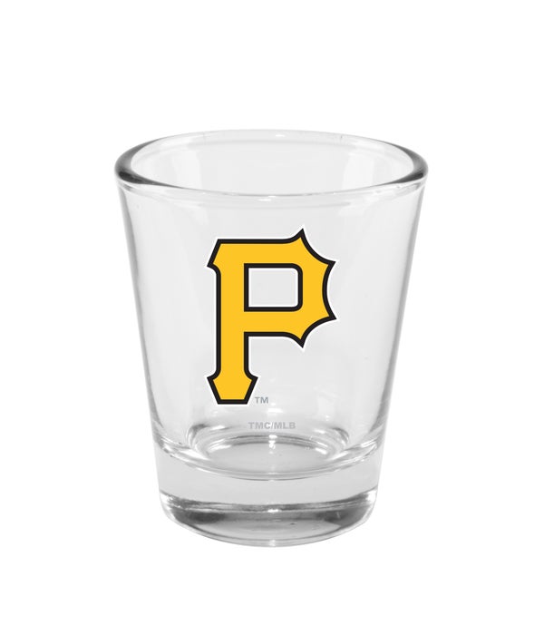 PITTSBURGH PIRATES CLEAR SHOT GLASS