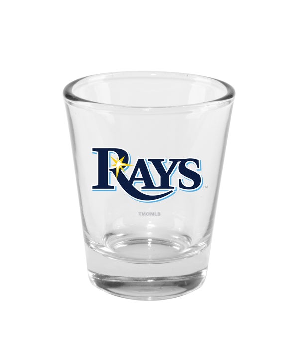 TAMPA BAY RAYS CLEAR SHOT GLASS