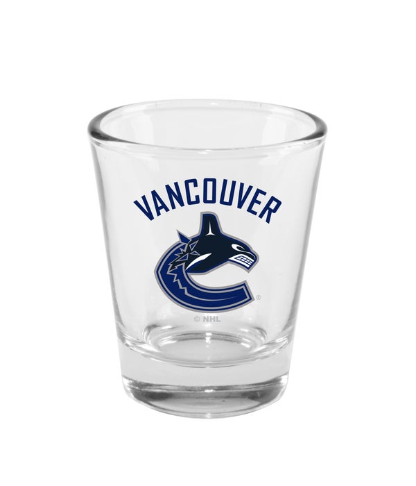VANCOUVER CANUCKS CLEAR SHOT GLASS