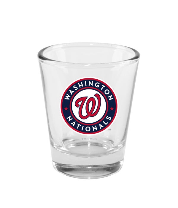 WASHINGTON NATIONALS CLEAR SHOT GLASS
