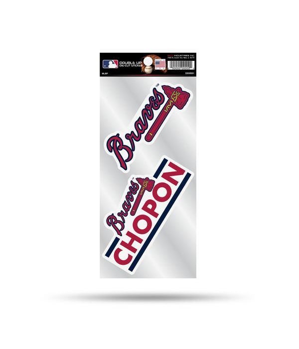 ATLANTA BRAVES DOUBLE UP DECAL